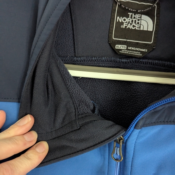 The North Face Blue Color Black Full Zip Jacket Men's Size XL. - Picture 6 of 7